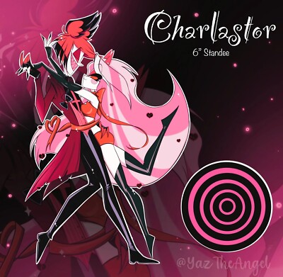 Alastor and Charlie Hazbin Hotel Goth Valentine Inspired Standee 