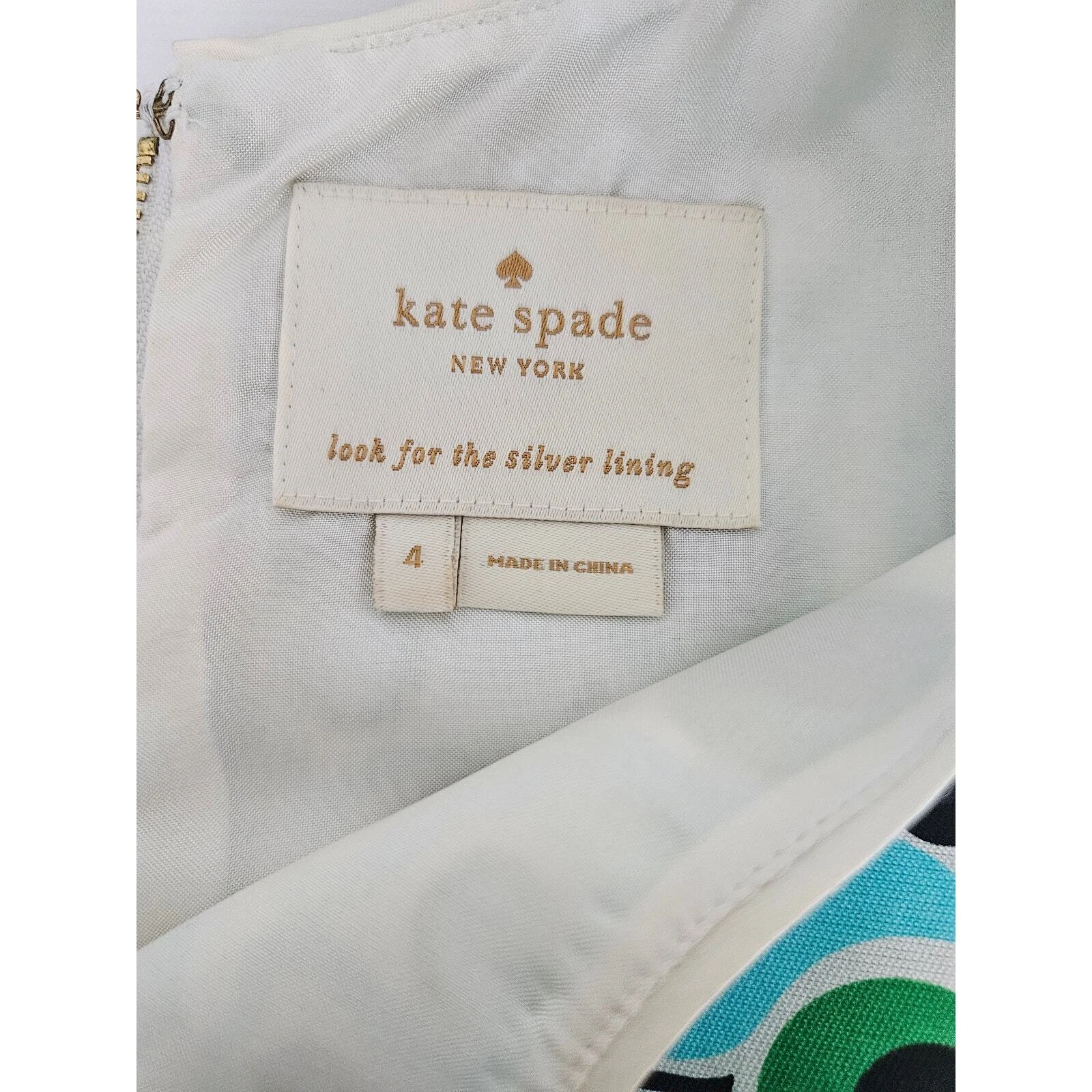 Abito Mariam Kate Spade "Look For The Silver Lining" taglia 4