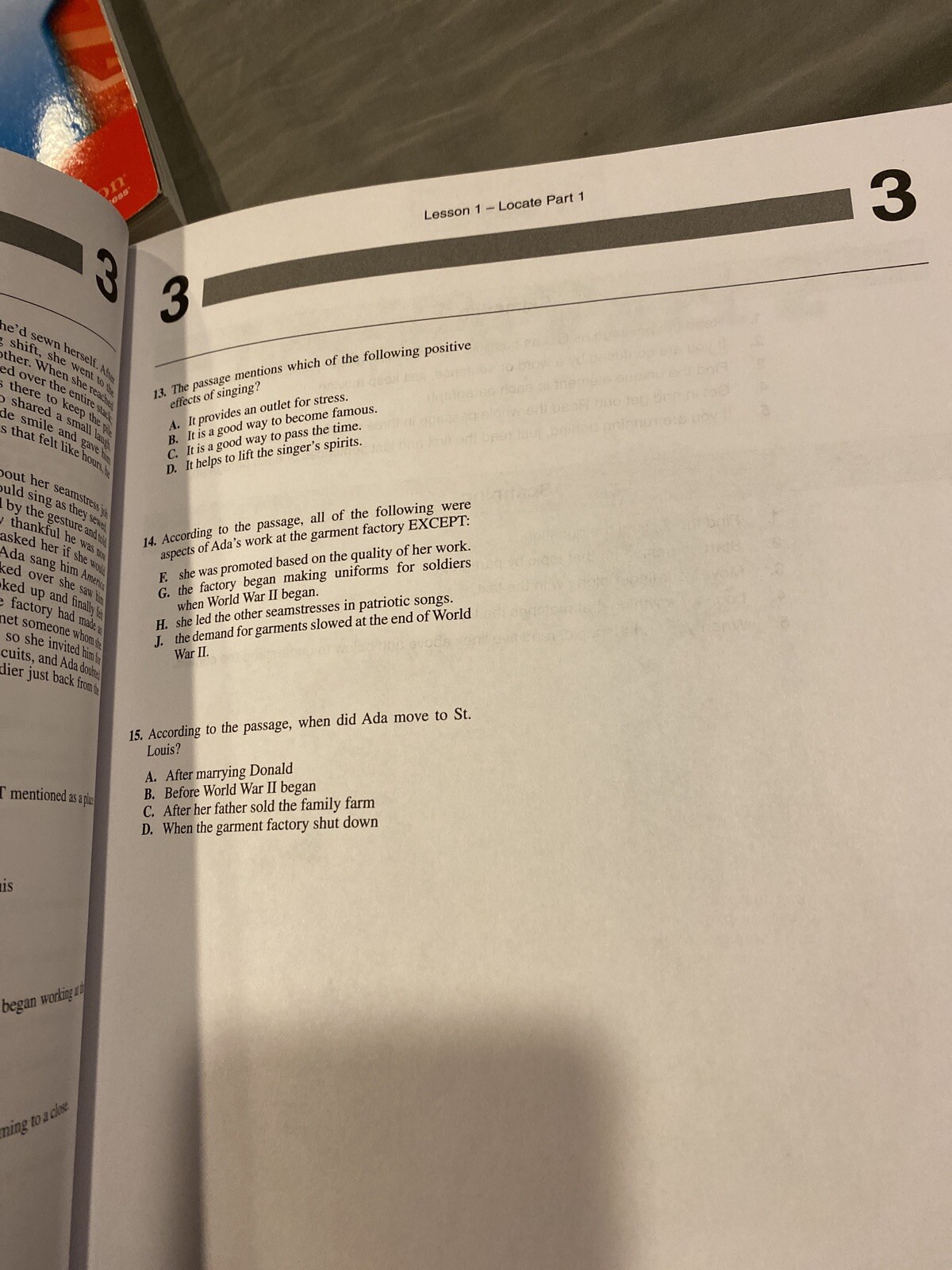 ACT MASTERY READING STUDENT WORKBOOK By Masteryprep *Excellent ...