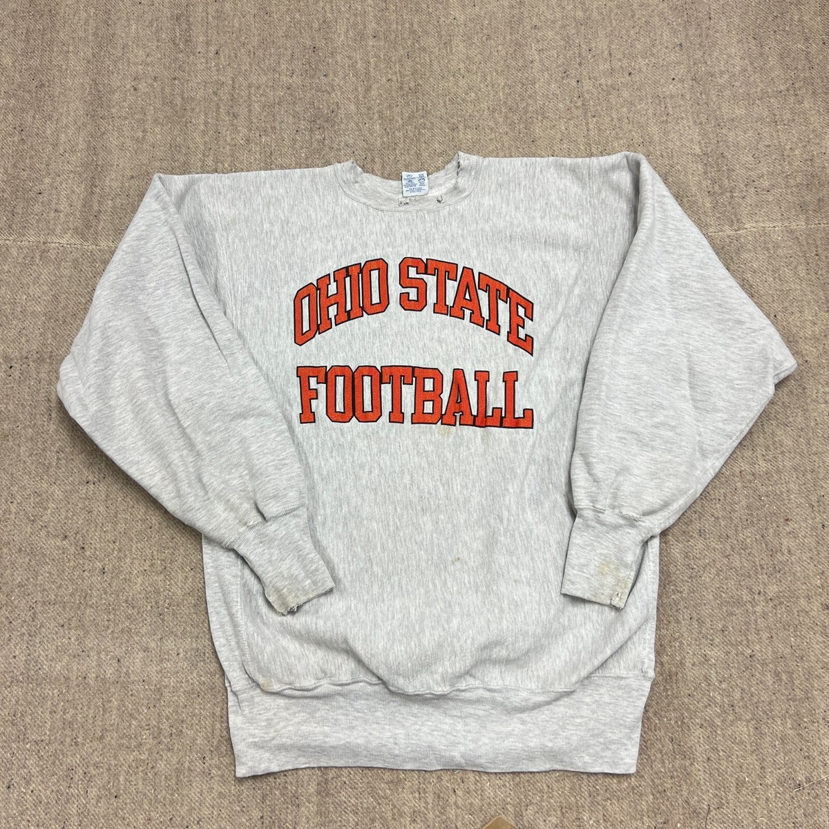 Vintage Ohio State Football Sweatshirt Men Large Gray 90s Champion 