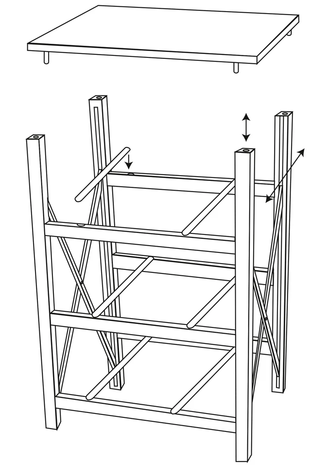 Faltregal 3 Schubladen XL - Bild 4 von 4