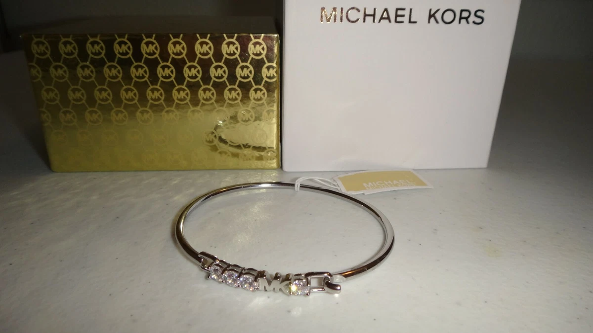 Michael kors best sale silver bracelets cheap