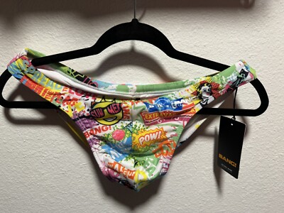 Men s Bang Pop Love Swim Mini Briefs Swimsuit Size L Large (33-34) New NWT