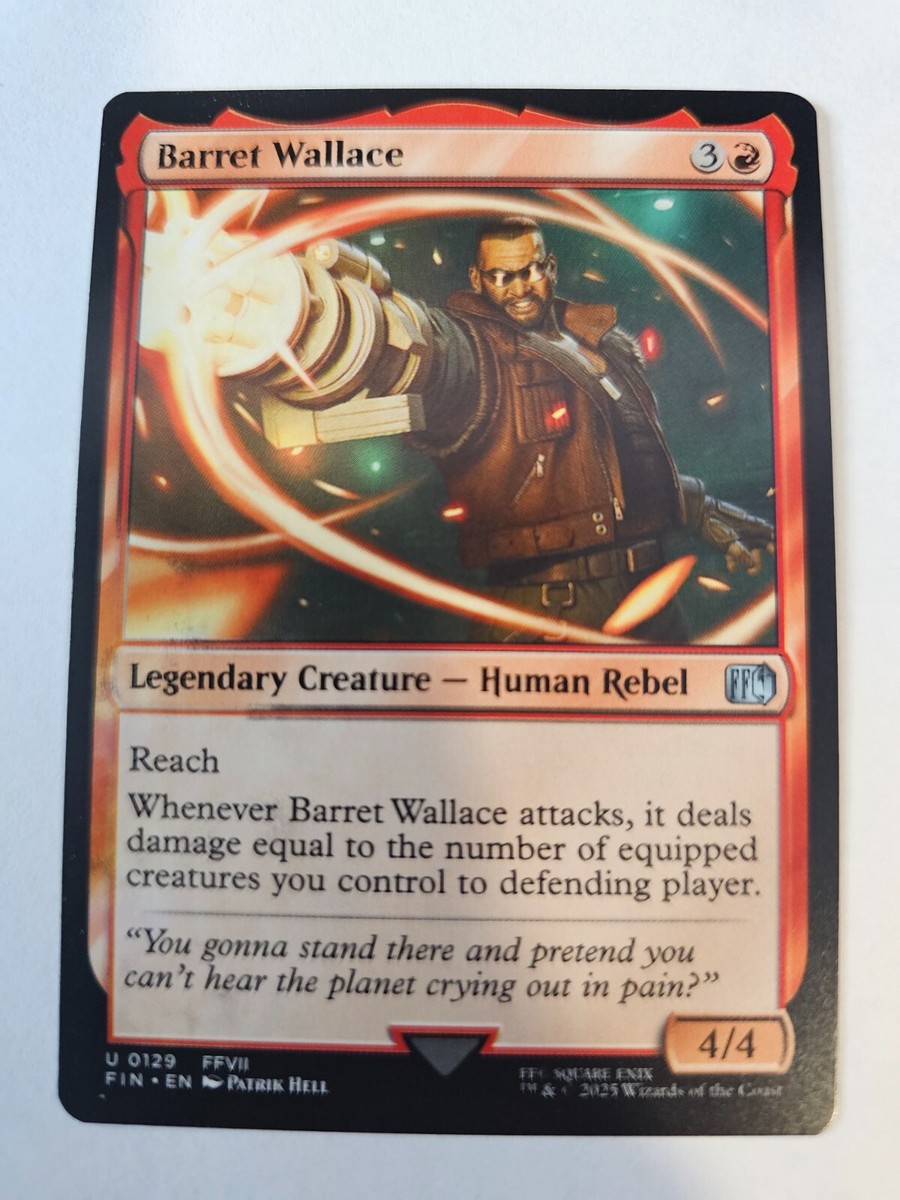 barret mtg card Barret, Avalanche Leader (Extended Art) [FINAL FANTASY Commander] main image 0