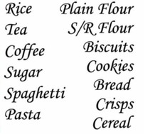 Kitchen Pantry Vinyl Decal Stickers Food Jars Containers Labels Personalised UK
