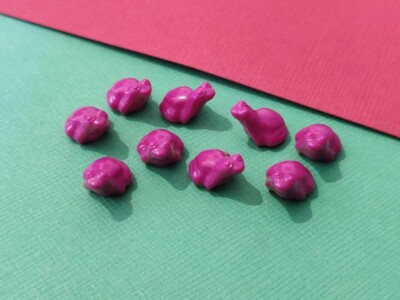 Lego Konvolut 9 Frösche Fushia / Magenta - Top Zustand - echtes Lego