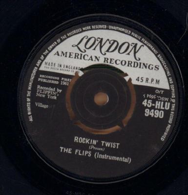 The Flips( 7'' Vinyl)Rockin' Twist / Oh You Beautiful Doll-London-HLU 94-Ex/VG
