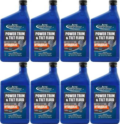 8-Pack Star Brite 28532 Power Trim and Tilt Fluid - 32 oz - Exceeds OEM Standard