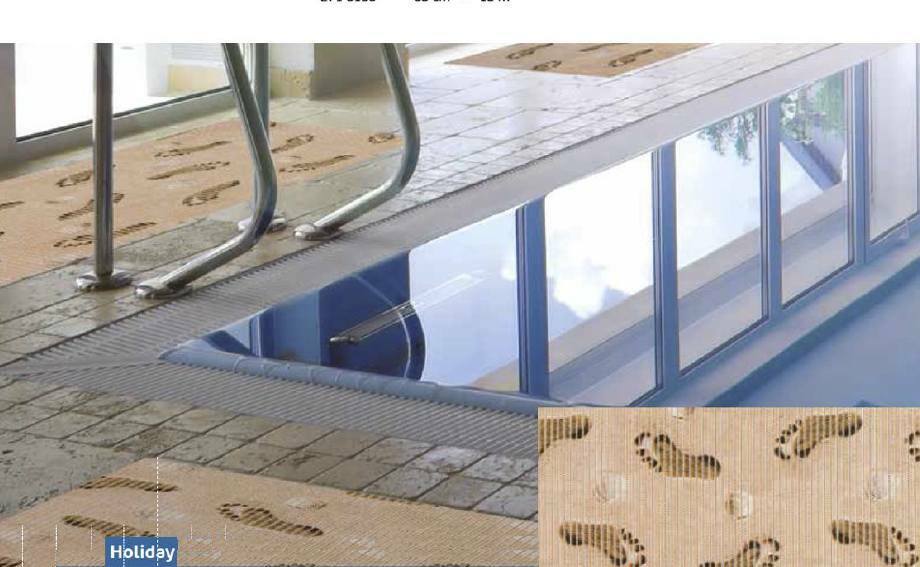Bodenmatte Meterware Weichschaummatte Bodenbelag beige Uni 65x50 
