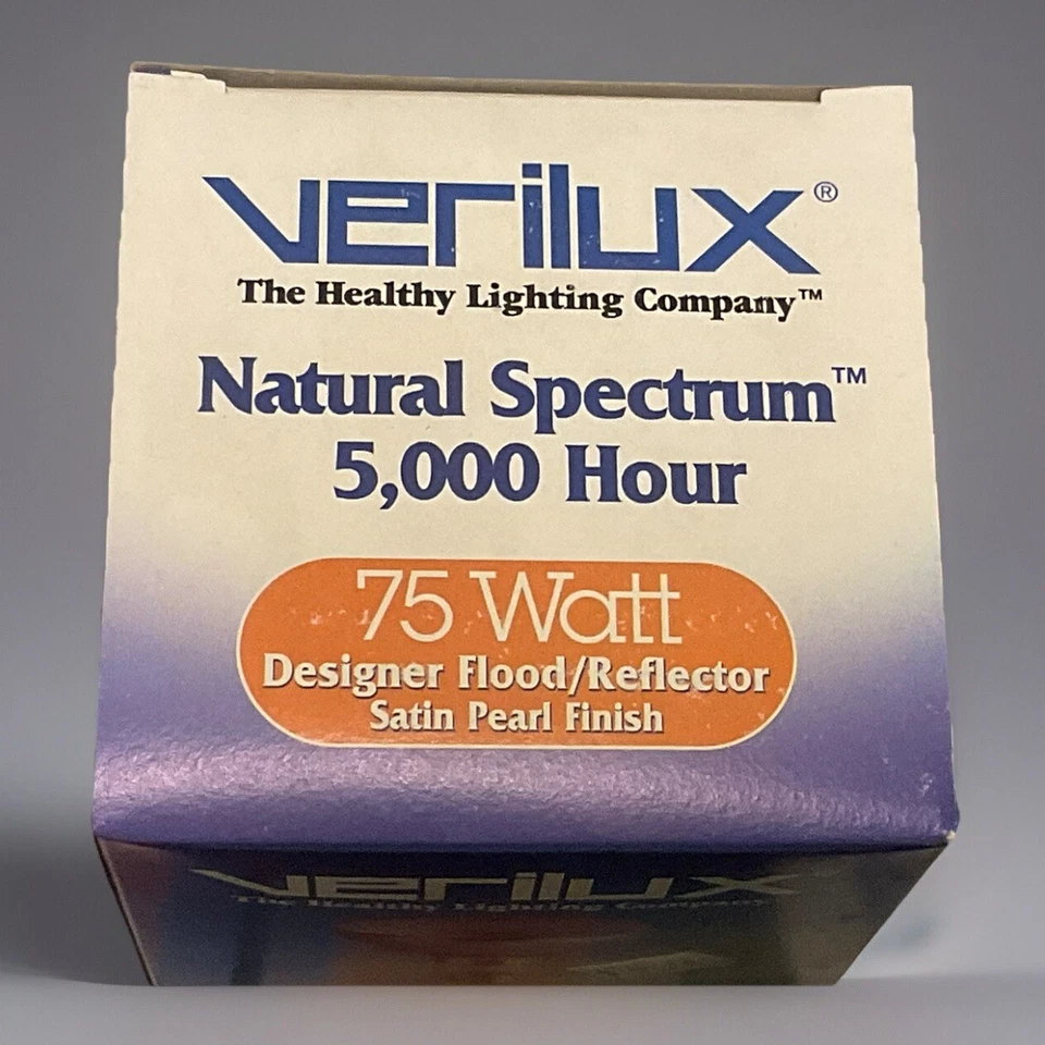 VERILUX 75 WATT DESIGNER FLOOD R30 SATIN PEARL FINISH R30FF75VLX REFLECTOR - Image 4 of 4