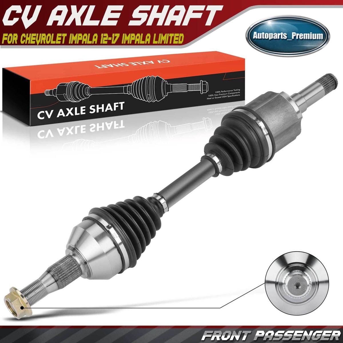Front Right Side CV Axle Assembly for Chevrolet Impala 2012-2017
