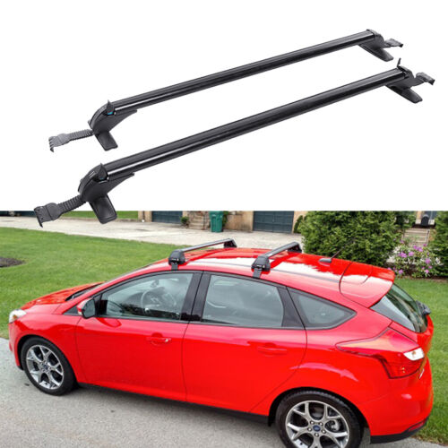 For Ford Focus 43" Aluminum Car Top Roof Rack Cross Bar Luggage Carrier w/ Lock - Afbeelding 1 van 12