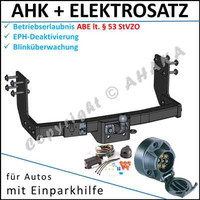 AHK ES7 FüR VW Crafter 2006- Kasten AnhäNgerkupplung Eph-Abschaltung Komplett