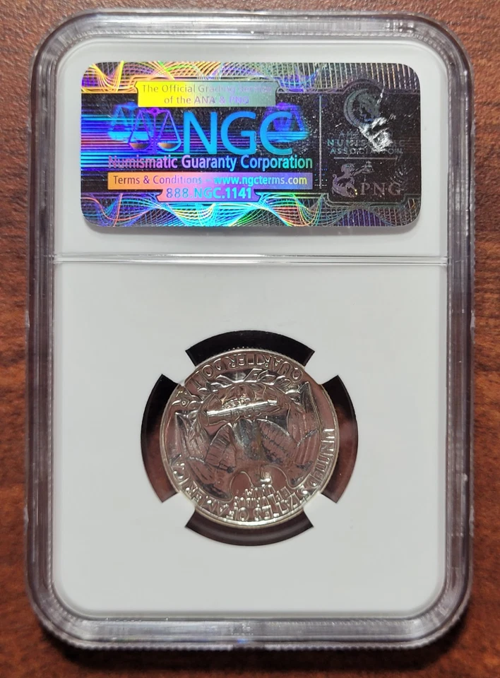 1955 Washington Quarter NGC PF-69 Gem Brilliant Proof PF69 Certified 90% Silver - Image 4 of 4