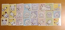 Pokemon Poke Piece Wafer Stickers Complete all 24 types Lotte Japanese