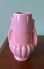 Cute VINTAGE MINIATURE PINK VASE Mid-century Shawnee or Brush Pottery
