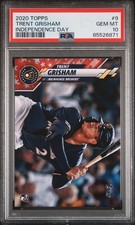 2020 TOPPS INDEPENDENCE DAY #9 TRENT GRISHAM 16/76 PSA 10