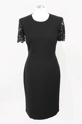 French Connection Damen Kleid Gr. 38 Schwarz NEU Shiftkleid Shirtkleid Dress