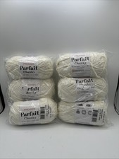3 Pack Premier  2 PARFAIT CHUNKY Yarn 3.5oz 131 yds Color 1150-07 Cream New