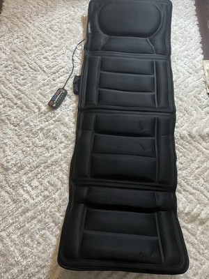 HoMedics Body Mat Ultra Heated Electric Vibrating Massage Mat w/ Remote  Control
