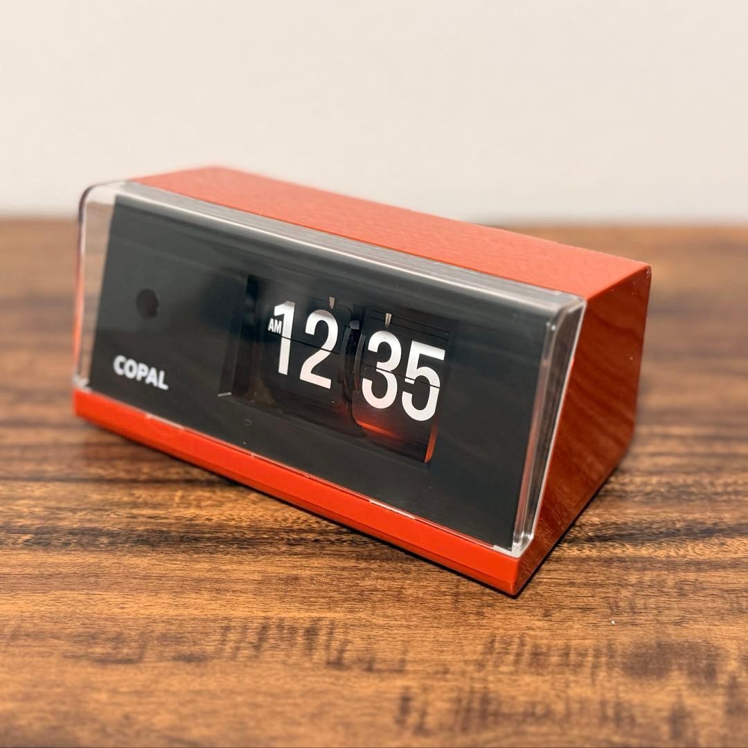 COPAL パタパタ時計 AP-110 ブルー昭和レトロ超美品ヴィンテージ COPAL AP-110 Flip Clock Space Age Retro Serviced Tested Working