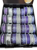 84 M Schleifenband Da Vinci Artfleur Geschenkband Mixed Lila Silber Dekoband