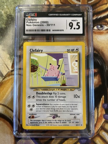 Clefairy (Unlimited) graded CGC 9.5 for sale on eBay