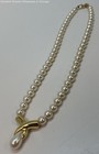 Vintage Gold Tone Faux Pearl Beaded Necklace 27.3g — photo 2