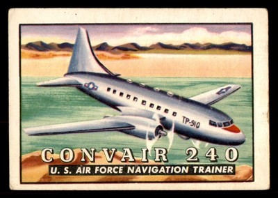 1952 Topps Wings #82 Convair 240 VG *e1