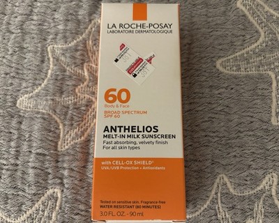 La Roche Posay Anthelios Melt In Milk Sunscreen SPF 60 3 Fl oz New