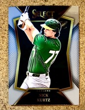 2025 Panini Select Baseball Base Throwback Nick Kurtz RC #25 Athletics