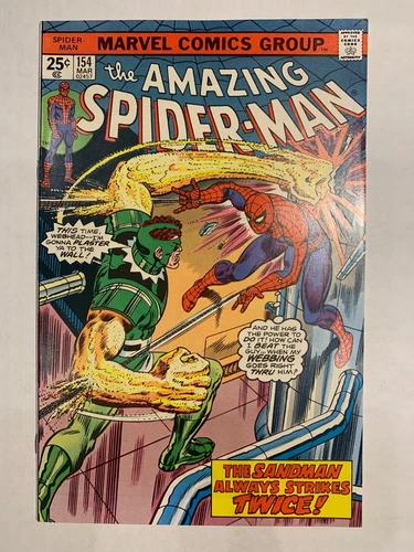 AMAZING SPIDER-MAN 154   |  NM 9.4-9.6   |   1976   |   high grade bronze
