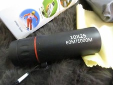 10x25 High Magnification Monocular Telescope Compact Lightweight Rubber Grip