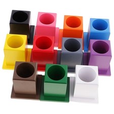 Wooden 11 Colored Pencil Holders Children Early