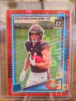 2025 Panini Donruss Optic Preview #310 Colston Loveland RC Red Pandora Prizm SP