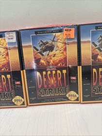 Lot Of 4 Brand New & Factory Sealed Desert Strike Gulf War Sega Genesis EA
