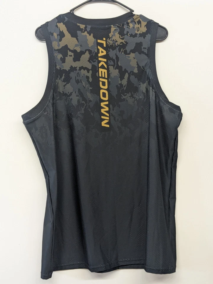 Camiseta deportiva de baloncesto Takedown Kill Cliff FC azul marino/dorada talla grande usada MMA BJJ Foto 4 de 4