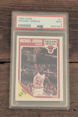 Michael Jordan 1989-90 Fleer #21 PSA 9 Mint Bulls GOAT