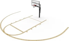 Murray Sporting Goods Basketball Court Marking Stencil Kit for Driveway, Asphalt