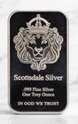 Scottsdale Mint 1 Troy Ounce Silver Bar – In God We Trust New
