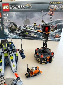 LEGO Agents Mission 4 Speedboat Rescue (8633) - Complete in Excellent Condition