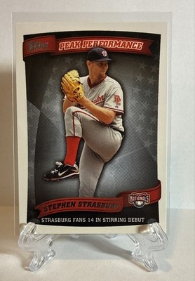 2010 Topps Update Series - Peak Performance Stephen Strasburg #PP-101 (RC)