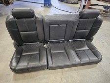 07 08 Silverado Sierra Used Crew Cab Rear Bench Black Leather Seat Shipped