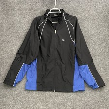 Nike Track Jacket Mens Sz L Full Zip Vintage Detachable Hood 278517-010
