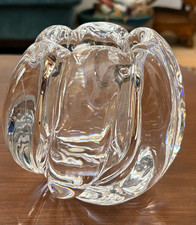 Vintage Orrefors Crystal Rose Bowl Vase Art G...
