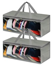 2 Pack Wide Hat Storage Bag for Baseball Caps, Hat Organizer for Up to 20 Hat...