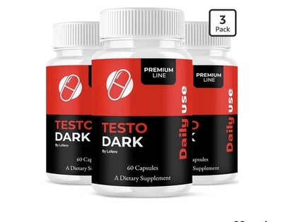 Lofero Testo Dark Premium Line 60 Capsules Men s Dietary Supplement 3 Pack