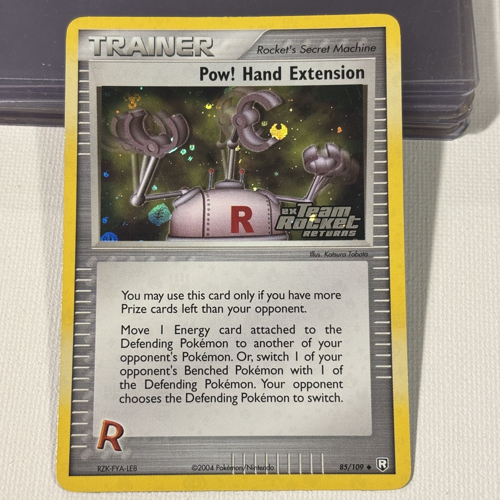 Pow! Hand Extension 85/109 EX Team Rocket Returns Reverse Holo Pokemon Card NM