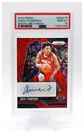 2024-25 Panini Prizm Amen Thompson #SIG-ATR Choice Red Prizm Auto PSA GEM MT 10