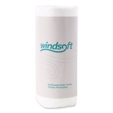 Windsoft 1220RL 11 in. x 8.8 in. 2-Ply Kitchen Roll Towels - White (1 Roll) New